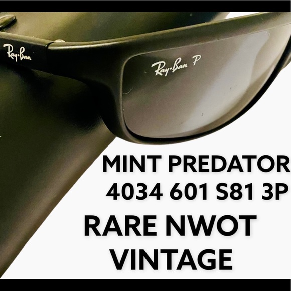 Ray Ban Accessories Ray Ban Predator Ii 434 60s81 3p Black Gray Wacetate Frame Polarized Lens Poshmark
